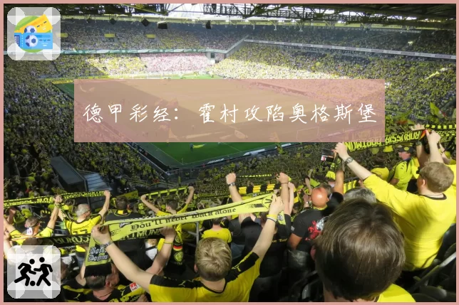 德甲彩经：霍村攻陷奥格斯堡